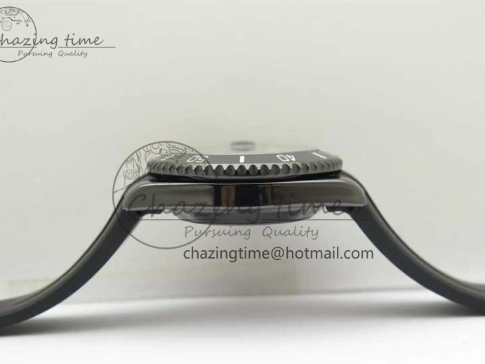 MiroTime 0122 Submariner 40mm Black Ceramic 5GF Best Edition Black Dial on Black Rubber Strap SA Unique 2464